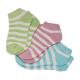Aloe Infused SPA Socks nylon aloe infused therapy spa sock stripe pattern