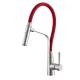 Sanitary Ware UPC Single Handle Stainless Steel Sink Taps Mixer Red Rubber Pull Out 2 Funtions Kitchen Faucet
