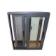 Electric Aluminum Tilt Turn Window Up Down Sliding With Blinds in Customized Colors
