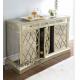 Champagne Gold Mirrored Sideboard Table , 85cm Height Mirrored Dining Room Buffet