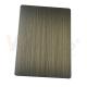 316 Decorative Stainless Steel Sheet 3mm Hand Blackened Brushed Green Bronze