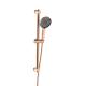 SUS304 3 Function Shower Slide Bar Rail Set ABS Plastic Handshower Hose Bathroom Rose Golden Round Classical