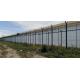 Galvanized Clear View Anti Climb Security Fencing For Airports Prisons Train Stations