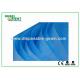 Single Use Non Woven Disposable Bed Sheets with Round Elastic Rubber , White / Blue Color
