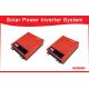 Micro Solar Power Inverters Single Phase / Grid Tie Power Inverter 1~ 2KVA , Red Color