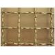 Copper / Brass Crimped Wire Mesh Square Opening Acid Resistant For Cabinets