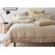 Straight Line Embroidered Solid Duvet Covers , Color Customized Home Duvet Covers