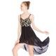 MiDee Elegant Cami Flora Sequins Lyrical Costumes Dance Dress Gentle High-Low Skirt Competition Performance Stage Wear