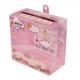 PVC PP PET Plastic Packaging Box Pink Cartoon Transparent for Shoes Packing