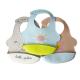 Ergonomic Silicone Baby Feeding Set Lightweight Customized Logo Printed Soft