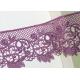 Customized DTM Floral Embroidered Guipure Lace Trim Ribbon For Bridal Dress 7 CM Width