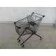 90L Supermarket Shopping Carts , Retail Shopping Cart Anti Theft Structure Base Type