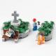 City accessory compatible with legoingly green bush grass tree plants bricks flower garden building block