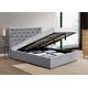 Mechanism Ottoman Gas Lift Storage Bed Fabric Upholstered Storage Bed ODM