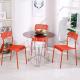 Living Room Round Glass Top Dining Room Tables 2 Chairs Set Home Kitchen Furniture