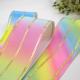 7.5cm  Wide Fashion Hair accessories Material Gift Decative Gold Silver Sequin Edge Rainbow Ribbon