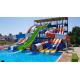 Fiberglass kiddie fun slide Amusement Aqua Water Park Swim Toy Pool Rides