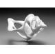 Artificial Style Modern Abstract Sculpture , Contemporary Art White Abstract Sculpture