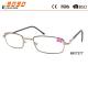 New design high quality fashionable  reading glasses ,made of  metal frame