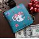 New square wallet lovely female multi-functional hand-painted animals