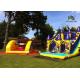 Commercial Waterproof Inflatable Dry Slide , Sewn Slide Water Castle CE Certificated