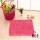 Plain soft pink long pile chenille bath mat