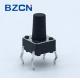 Consumer Electronics Normally Closed Tactile Switch Iron Cover 0.5mA Current Rate