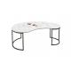 3H Furniture Coffee Table Laminam Ceramic Top  Tempered Glass Iron