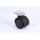 Office Rustproof Cart Caster Wheels , Thickened Nylon Plastic Pulley Wheels