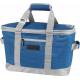 Blue / Charcoal Insulated Freezer Tote Bags , 50 Can Canvas Cooler Tote Bags