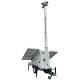 Cctv Camera Security Trailer With 3*400W Solar Panels For Temporary Construction Site