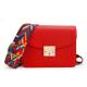 Retro Red Pu Leather Handbags Tote Purse Patent Leather Luxury Shoulder Bags