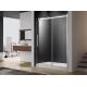 Sliding shower door with flat sliding stainless steel 304 rail shower enclosure 60 width