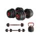 Cement 10 KGS / 15 KGS Dumbbell Barbell Kettlebell Set With KGS And LBS