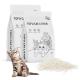 OEM Plant Cat Sand Milk Scent 1.5-2mm Stripe Shape Dust Free Clumping Tofu Cat Litter