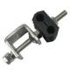 Cable clamp for 3/8’’ cable, Double type, 2 holes, for power cable,10-11.5mm