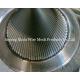 High Temperature Stainless Steel304 Profile Wire Screen Pipe with External Circumferential Inverted Wire and Axial Inter