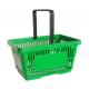 Plastic Carry Basket With Handle , Non Pollution Grocery Store Shopping Baskets