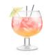 Handblown Giant Crystal Cocktail Glasses With Logo Decal