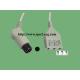 LL Style ECG Medical Cables One Piece Round 6 Pin No Resistance