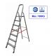 Outdoor 6063 Aluminum Step Ladder 7 Step 2235x520x100mm  Space Saving