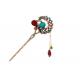 Imitation Love retro rhinestone butterfly pin hairpin hairpin step shake hair fork palace