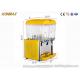 Commercial 2 Tanks Cold Drink Juice Beverage Dispenser with Jet Spray Refrigerate
