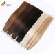 Remy Human Skin Weft Tape Hair Extensions Double Faced Russian Tape 8-30 Length Customization