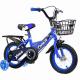 Ride On Toy Car Black Two-Wheeled Bike with Rear Mount and Two-Nail Handle Stand Perfect