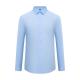 2023 Men's Long Sleeved Shirt Non-Ironing Work Clothes with Elastic and Solid Color