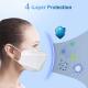 White Soft Particulate Respirator Mask Disposable Surgical Face Mask Anti Smog