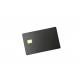 CR80 IC NFC RFID Metal Credit Card Matte Black OEM Logo