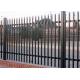 CE 2 Rails 7ft High Steel Tubular Fencing With Powder Coated