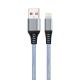 Black Tron-Inspired Light-Up Cable 3A Output Futuristic Charging for Day or Night